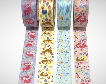 Disney Princess Masking/Washi Tape – Washi Tape Full Roll – Journals – Planners – Scrapbooking – Card Making