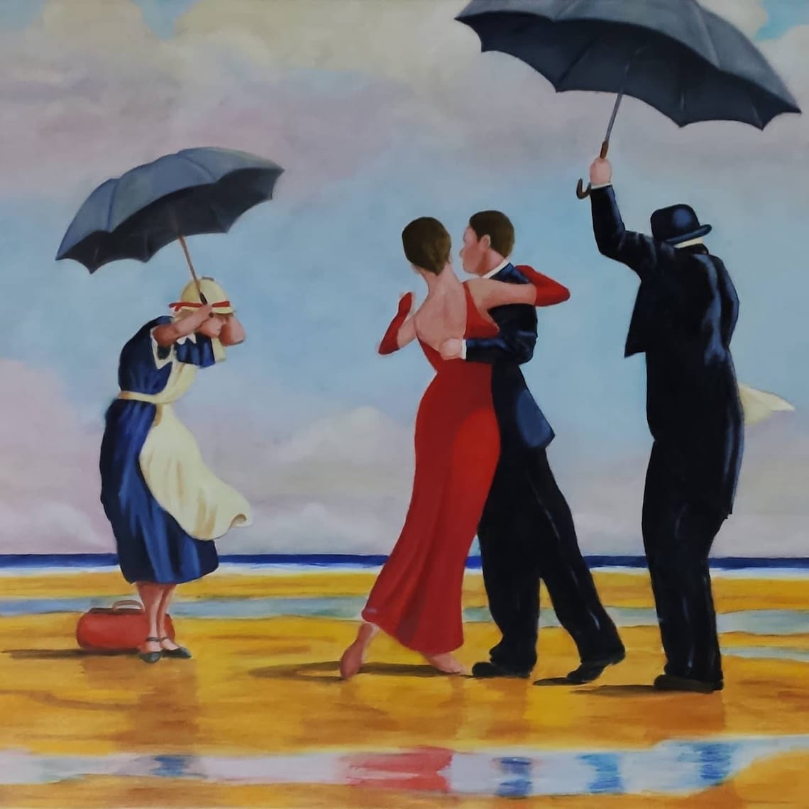Jack Vettriano The Singing Butler oil painting on canvas