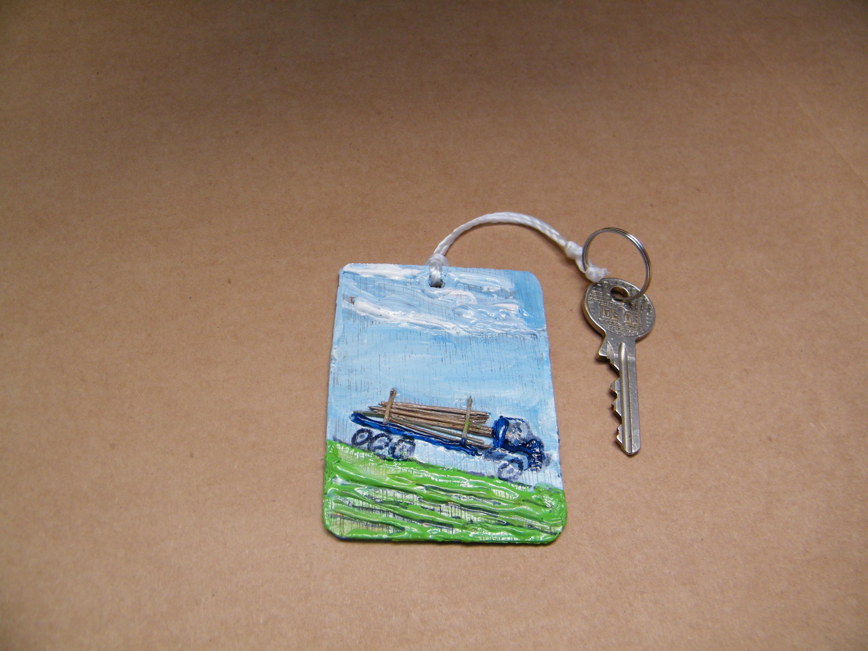 Logging Truck Key Tag -pine Needle Load -wooden /positive Vibes! - Etsy UK