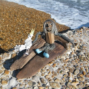 Driftwood castaways  -sculpture-made at Felixstowe beach-interesting textures