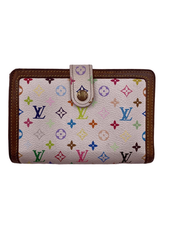 Authentic Louis Vuitton Multicolor White Wallet