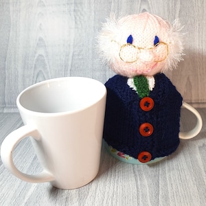 Handstickad Michael D Higgins temössa, irländsk nyhetgåva
