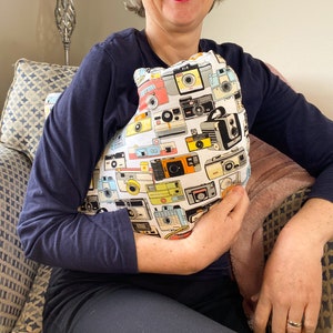 breast cancer, cameras fabric, mastectomy pillow, breast surgery, support cushion, pillow for surgery, after surgery aid, lumpectomy