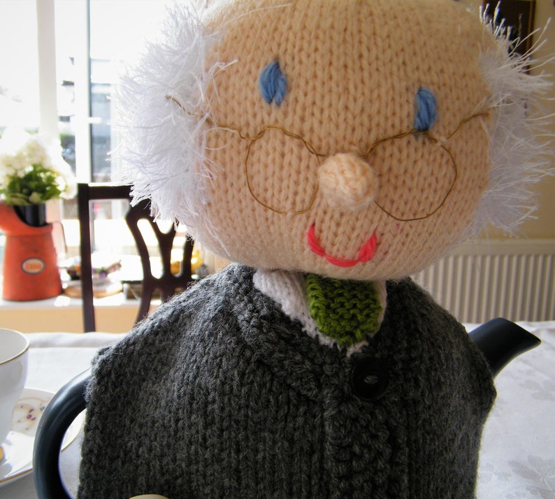 Michael D Higgins, Michael D Teewärmer, Teewärmer, gestricktes Geschenk, handgestricktes Geschenk, gestricktes Tischdekor, handgestricktes Geschenk, hergestellt in Irland Bild 5