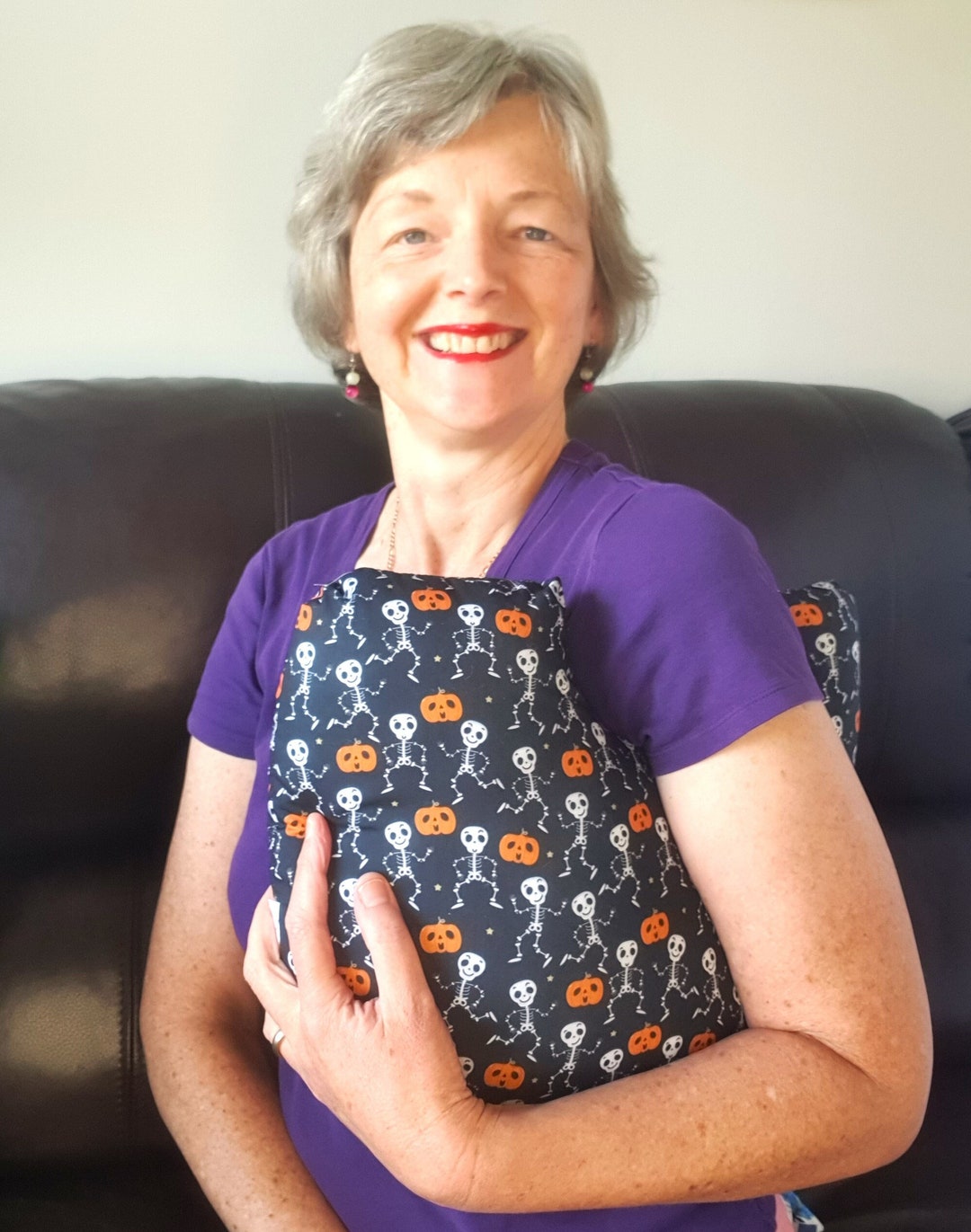 Breast Cancer Skeletons Fabric Mastectomy Pillow Breast Etsy