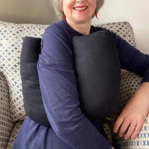 mastectomy,  breast cancer, black fabric, mastectomy pillow, breast cancer gift, gift for surgery, get well gift, lumpectomy pillow