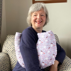 breast cancer, mastectomy pillow, breast cancer gift, lumpectomy pillow, surgery support gift, get well gift, birds lilac fabric,