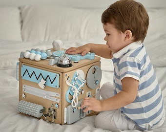 Activity cube, first birthday gifts. Busy cube, for 1st birthday gift with FREE personalization