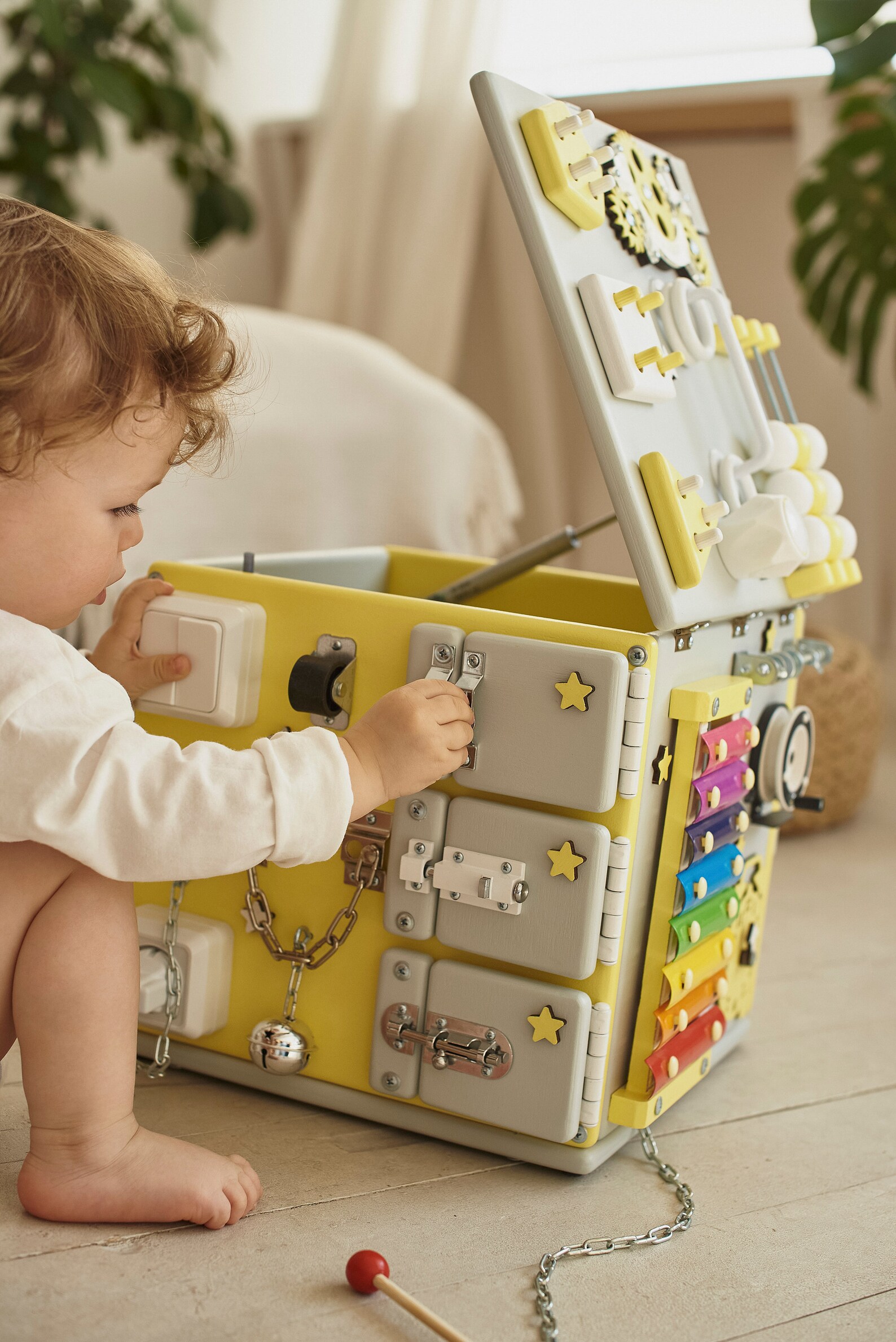 Wooden Activity Cube Busy Cube Busy Board Play Cube Travel - Etsy