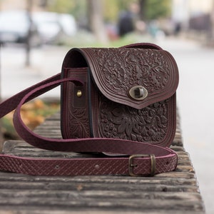 Sac en cuir, Sac à main pour femme fait main, Cadeau pour femme, Sac à bandoulière fait main