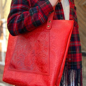 Shopper Bag Tote Bag Women Large Leather Bag Leather Purse, Leather Bag, Leather Tote Gift for Mom