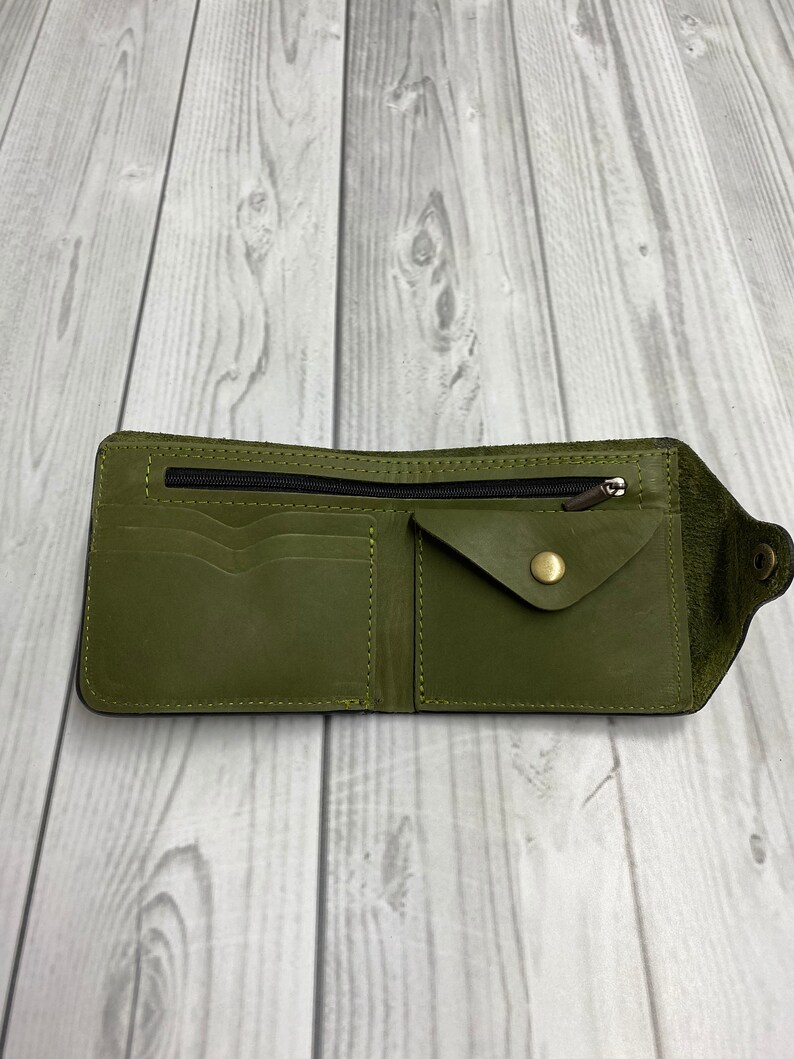 Cartera de piel para mujer, Cartera personalizada, Cartera de mujer, Cartera de mujer, Cartera de piel, Cartera de piel fina imagen 7