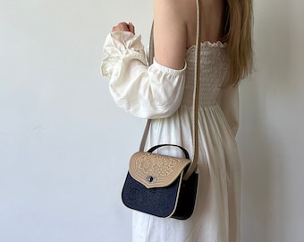 Unique Leather bag, Real Genuine Leather Purse, Leather Crossbody Bag, Gift, Shoulder Handbag