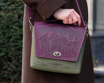Women leather bag, Handbag handmade, Crossbody purse, Leather brief case, Women purse, Bags handmade , Capacious bag, Gift