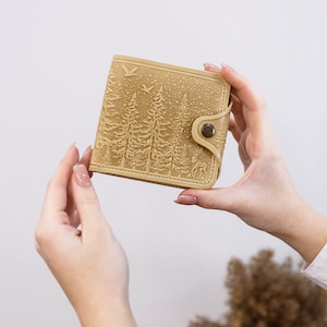 Leder Damen Geldbörse personalisiert, Portemonnaie Frauen handmade, Leder Geldbeutel für Frauen personalisiert, Damen Leder Geldbeutel,