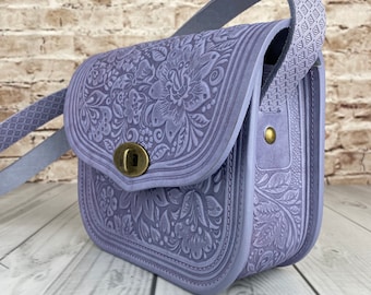 Genuine Leather Crossbody Handmade Bag for Women - Perfect Vintage Purse - Unique Boho Gypsy Leather Shoulder Handbags