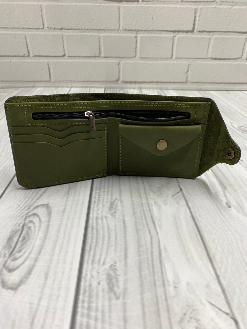Cartera de piel para mujer, Cartera personalizada, Cartera de mujer, Cartera de mujer, Cartera de piel, Cartera de piel fina imagen 5