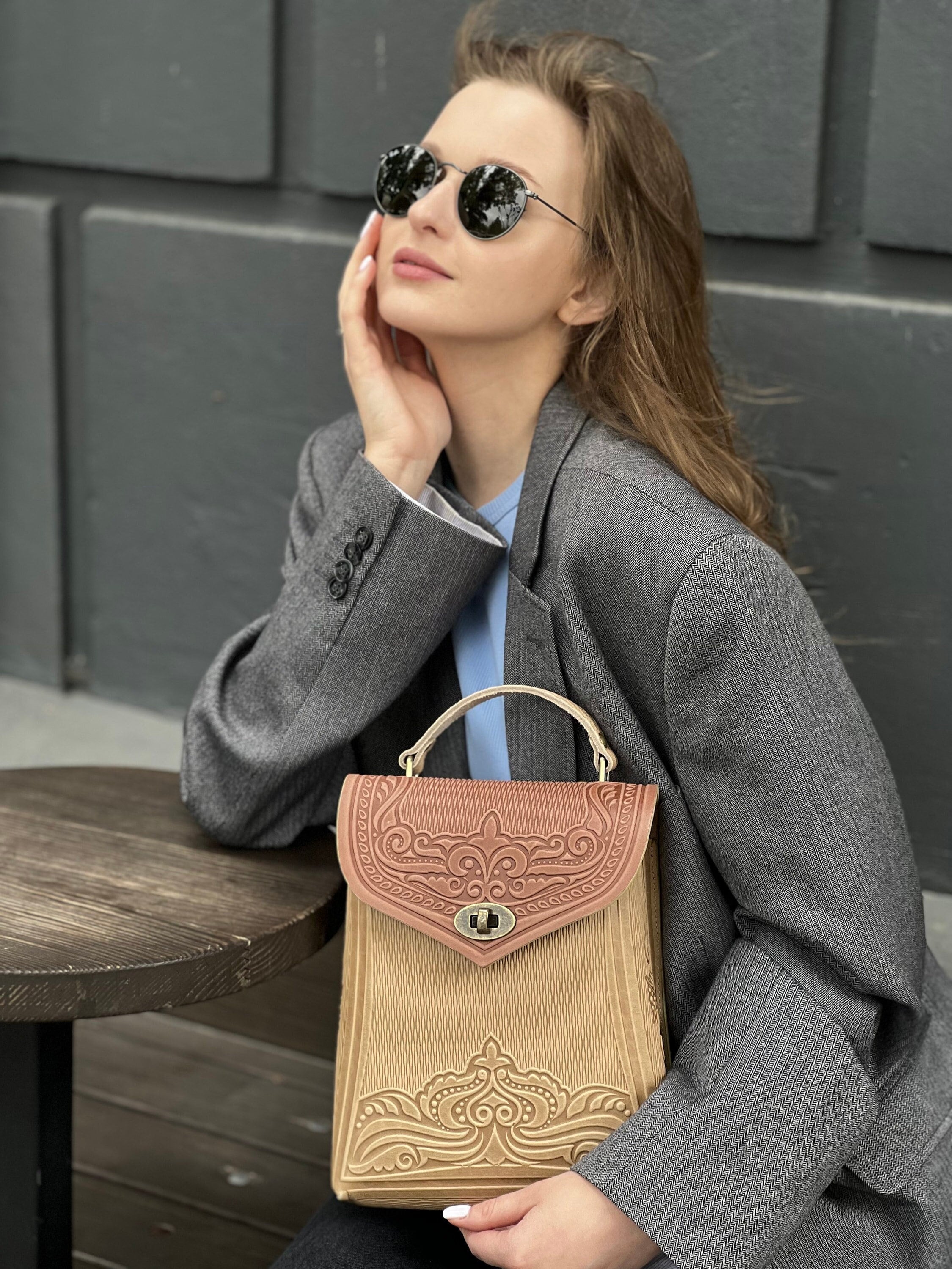 brown leather backpack duffle bag with Mahogany Details The Classic Backpack custom purse Hello Kitty Printed Backpack, Color:40L Black