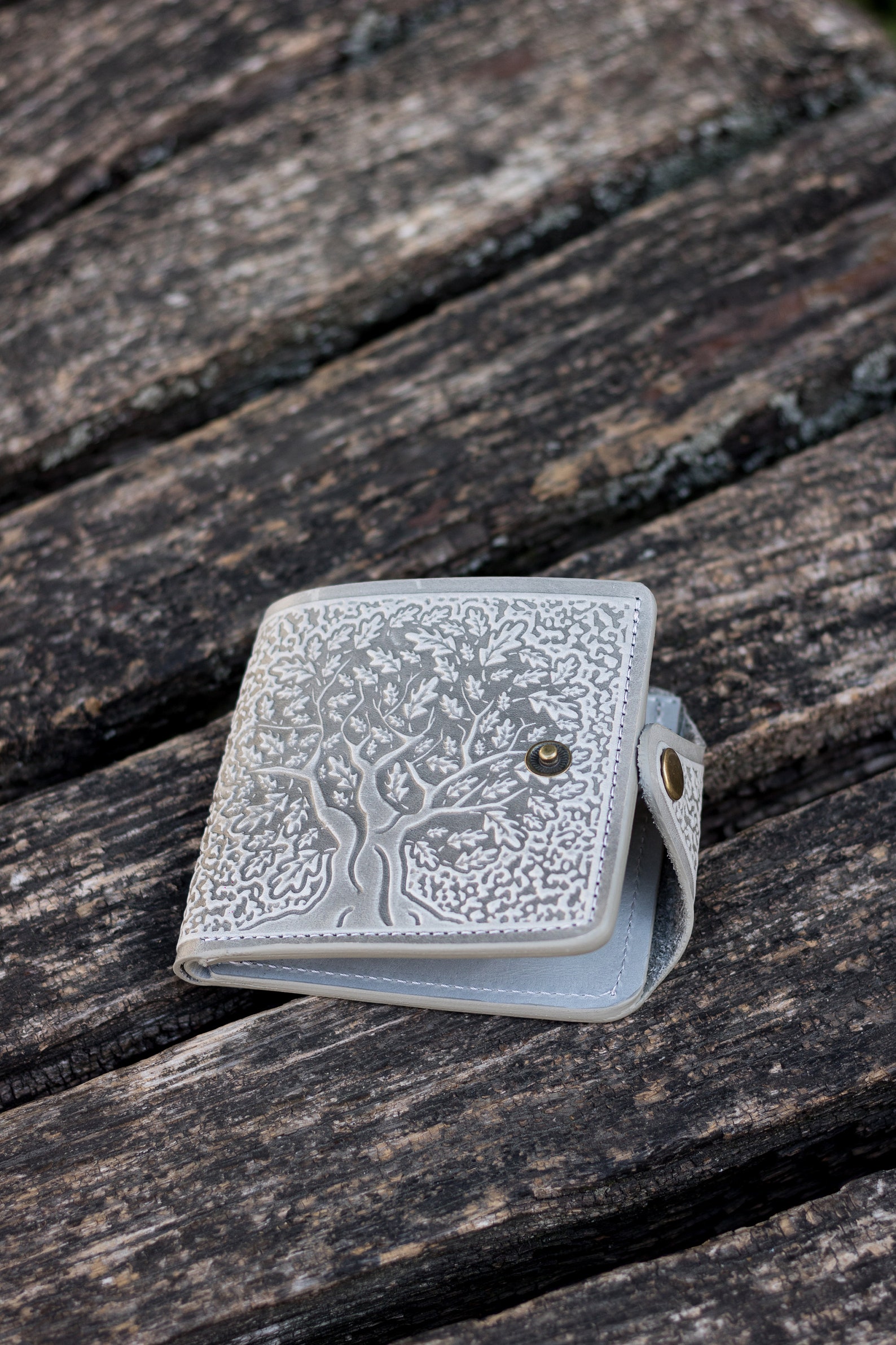 Wallet Tree Personalized Leather Bifold Wallet: Embossed Tree Design - Etsy
