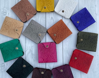 Cartera de piel para mujer, Carteras personalizadas, Cartera de mujer, Cartera de mujer, Cartera de piel, Cartera de piel fina