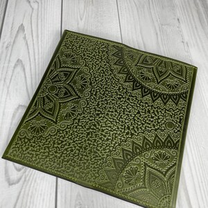 Cartera larga para mujer, Cartera de piel de oliva, Cartera de piel suave, Cartera con monedero, Cartera de mano, Cartera fina imagen 4