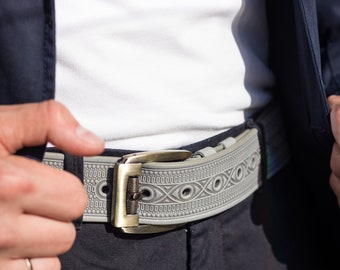 Personalised Leather Belt Men, Unique Belt, Gray Vintage Belt, Best Men Gifts, Christmas Gift For Him Dad Boyfriend