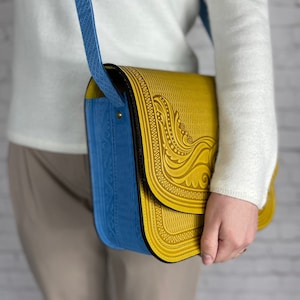 Sac en cuir Sac à main en cuir Vendeur ukrainien Cadeau unique Porte-monnaie en cuir