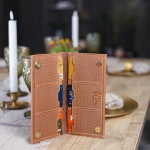 Cartera de piel elegante: regalo para ella, cartera de piel, regalo para san valentín imagen 4
