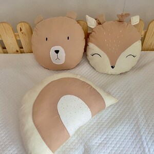 ALAVYA HOME Decorative Cushion Children's Cushion Bear For House Bed Cots – Diameter 28 Cm, Cuddly Cushion Children Fluffy With Filling, Decorative - View #9