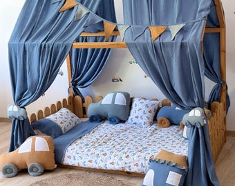 Handgefertigter Musselin Himmel für Kinder - Spielzimmer Leseecke, Bettzelt