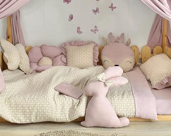 Handmade Butterfly Pillow: Cotton Kids Room Decor