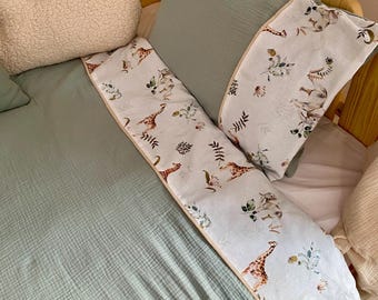 Muslin Kids Duvet Cover Set: Cotton Toddler Bedding, Animal Print