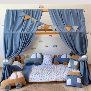 Dosel infantil de juegos, decoración infantil de colores vivos, dosel esquinero para sala de juegos, tienda de lectura, dosel decorativo para cama infantil