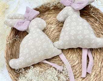 Lazos de cortina de muselina con forma de conejito: Decoración para dosel de sala de juegos
