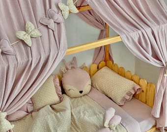 Muslin Kids Bedding Set: Duvet Cover and Pillowcase (135x200/50x80cm)