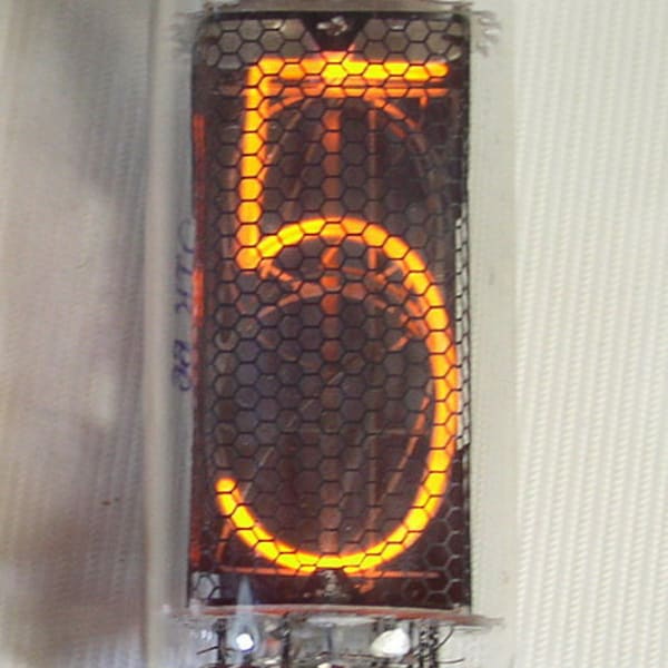 Lot of 1 pc IN-18 (ИН-18) large nixie tube for clock, new, tested 100%.