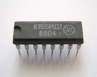 1 pièce ou plus K155ID1 (74141) CI pour tube Nixie Neuf, ancien stock des années 80