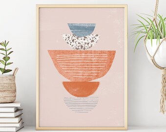 Abstract Art Print, Geometric, Printable Wall Art, Boho Decor, Aesthetic Wall Art, Digital Print, Instant Download Art, Minimalist Print