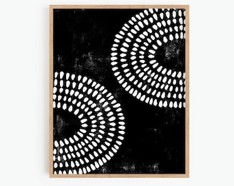 Abstrakt konsttryck, minimalistisk poster, utskrivbar väggkonst, mitten av århundradet modern, bohemisk väggdekor, direkt nedladdning, digitalt tryck
