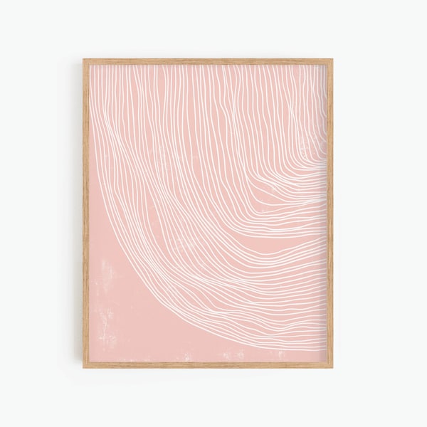 Blush Pink Wall Art Geometric Printable Wall Art Digital Print Boho Decor Abstract Art Print Instant Download Minimalist Print