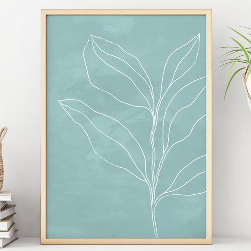 Pastel Art Mint Green Wall Art Mint Green Art Watercolor Etsy Canada