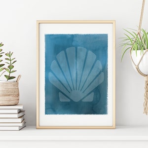 Seashell Printable Wall Art - Beach Art Print -Digital Print - Boho Beach Decor - Instant Download - Minimalist Print