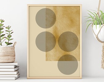 Boho Home Decor, Arte de pared imprimible, Impresión de arte abstracto, Impresión digital, Arte de pared neutral, Impresión minimalista, Arte moderno