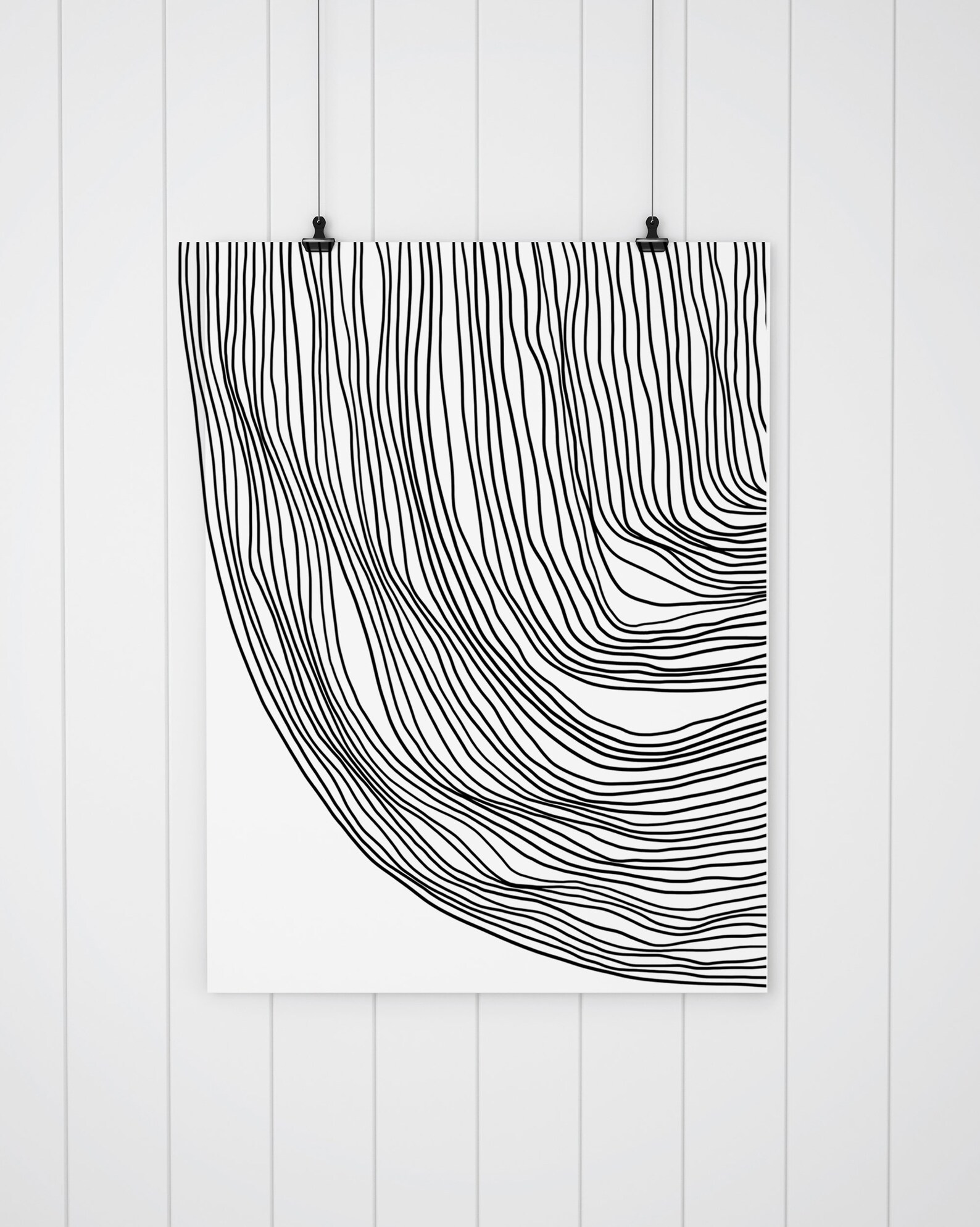 Black and White Geometric Printable Wall Art Digital Print - Etsy