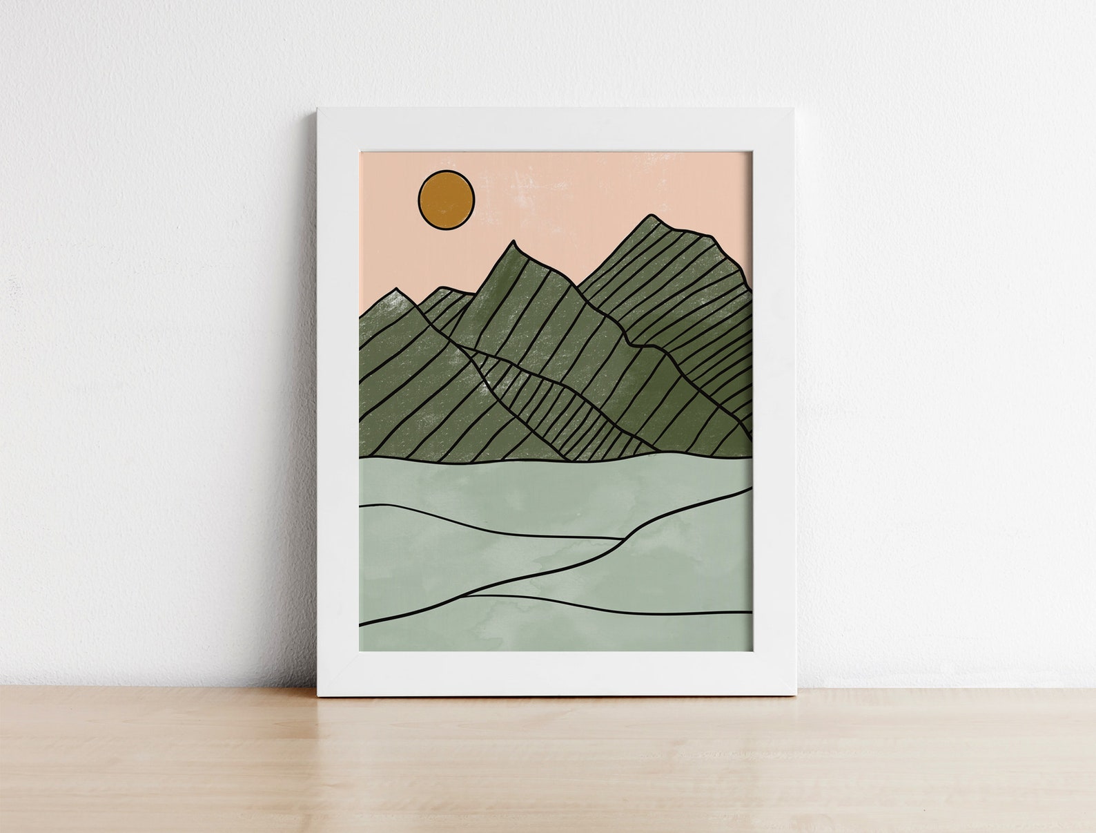 Sage Green Home Decor Printable Wall Art Set Of Three | Etsy