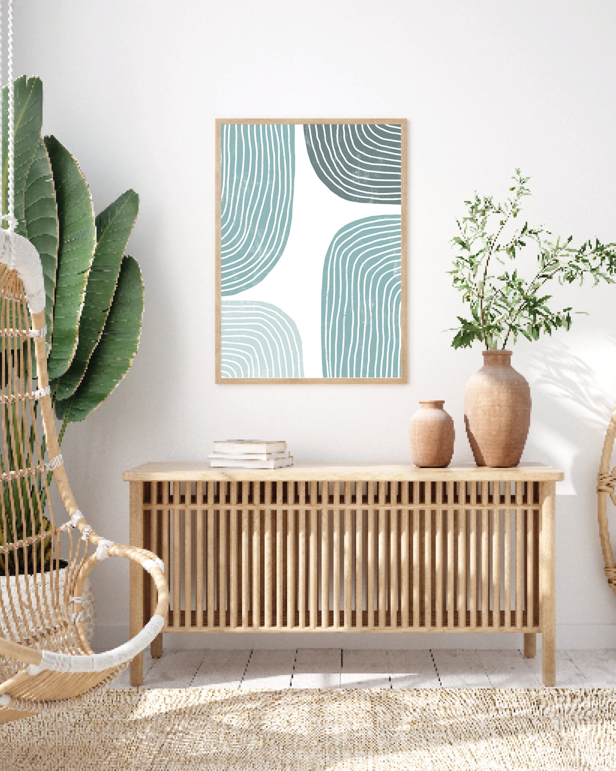 Abstract Art Print, Boho Wall Decor, Printable Wall Art, Aesthetic Wall ...