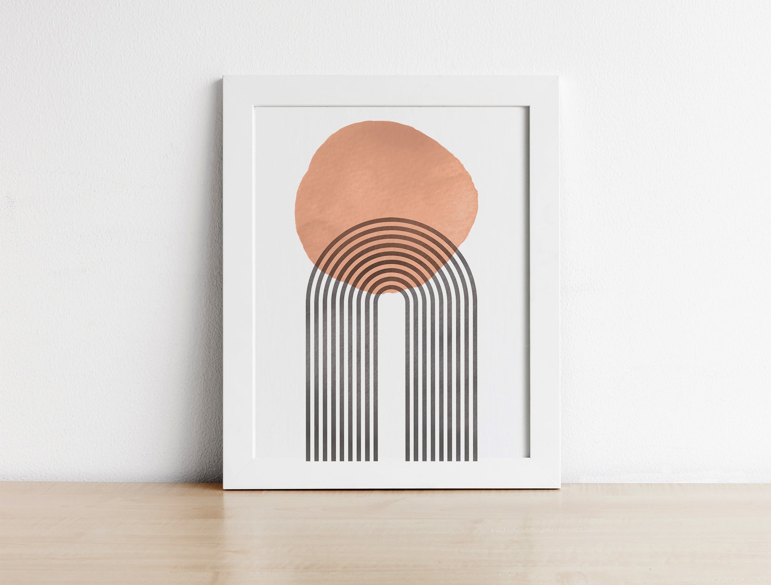 Abstract Rainbow Printable Wall Art Digital Print Neutral Wall Art Boho ...