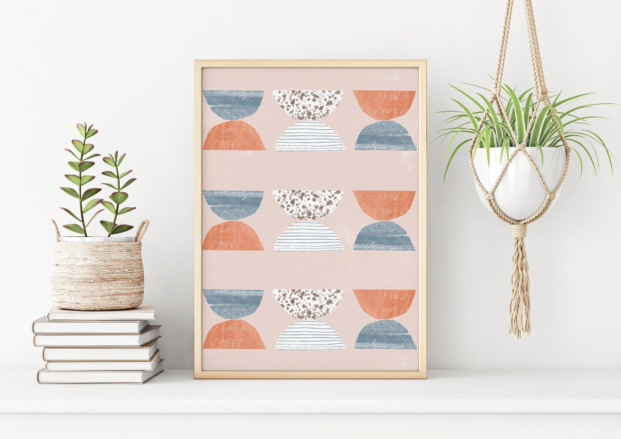Abstract Art Print, Geometric, Printable Wall Art, Boho Decor ...