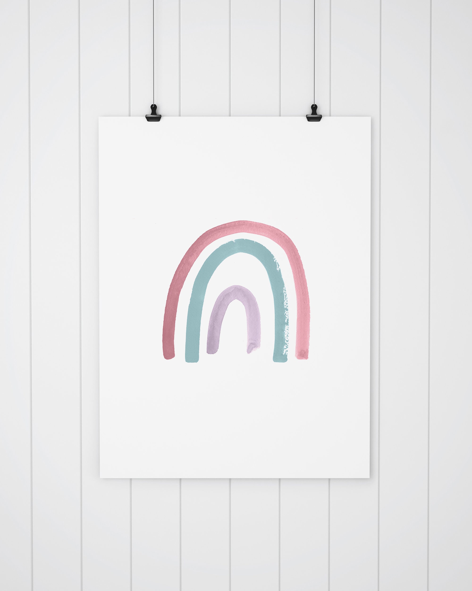 Boho Rainbow Printable Wall Art Boho Wall Decor Nursery | Etsy