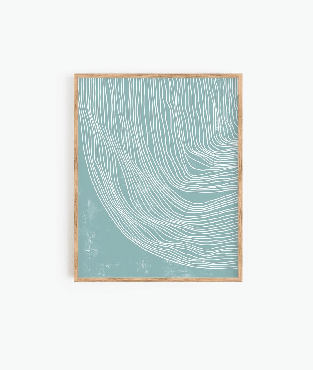 Teal Abstract Art Print, Printable Wall Art, Boho Decor, Stripes Print ...